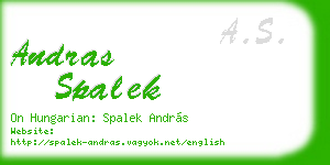 andras spalek business card